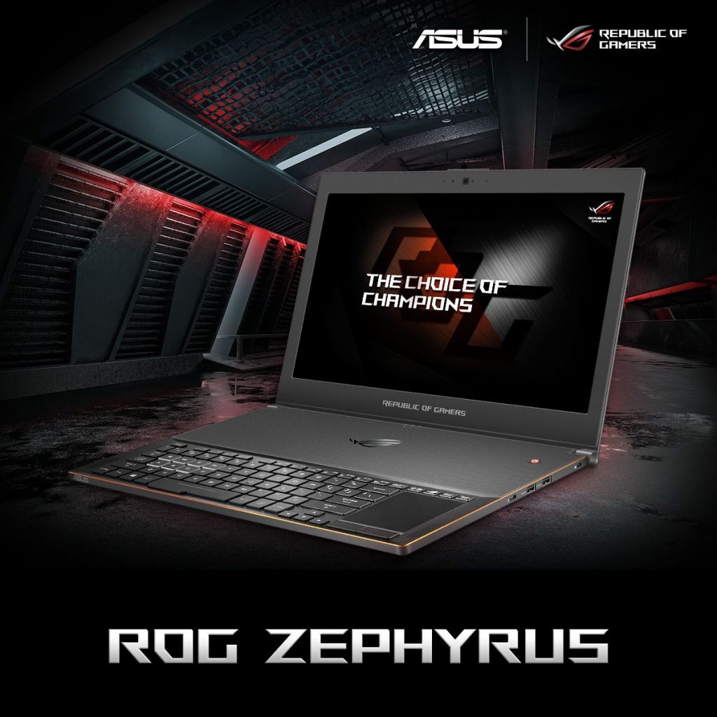 لابتوب مخصص للألعاب من أسوس Asus ROG Zephyrus S اللابتوب النحيف