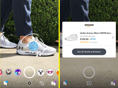 ميزة جديدة من سناب شات لنقل المستخدم إلى رابط منتج أمازون Amazon And Snapchat