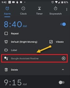 مساعد جوجل Google Assistant Routine أصبح الآن جزء من تطبيق Waking News Alarm Clock